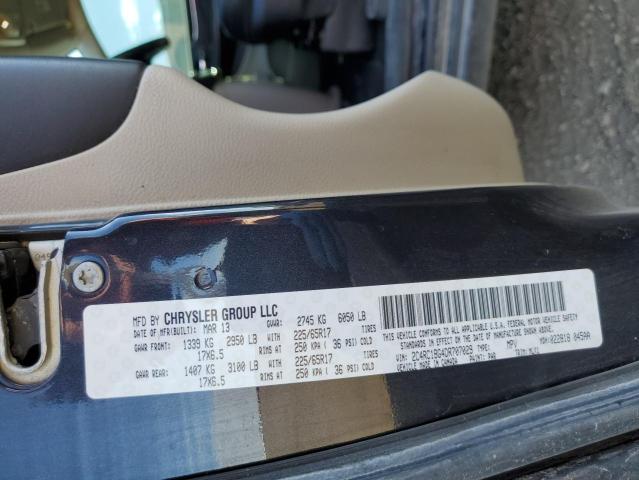 Photo 10 from auction – 2013 CHRYSLER TOWN & COU with VIN 2C4RC1BG4DR707029