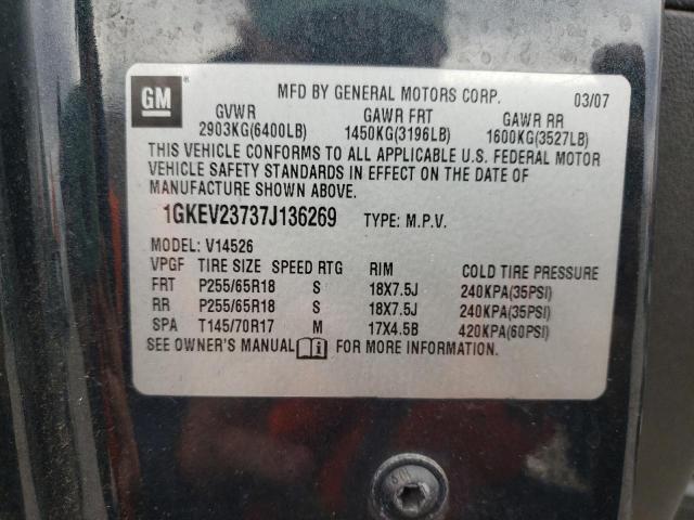 Photo 10 from auction – 2007 GMC ACADIA with VIN 1GKEV23737J136269