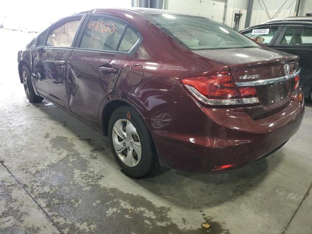 Photo 3 from auction – 2015 HONDA CIVIC LX with VIN 19XFB2F52FE112771