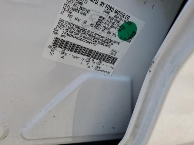 Photo 10 from auction – 2012 FORD EDGE LIMIT with VIN 2FMDK3K90CBA81167