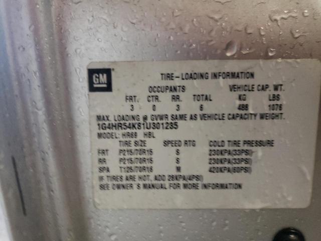 Photo 10 from auction – 2001 BUICK LESABRE LI with VIN 1G4HR54K81U301235