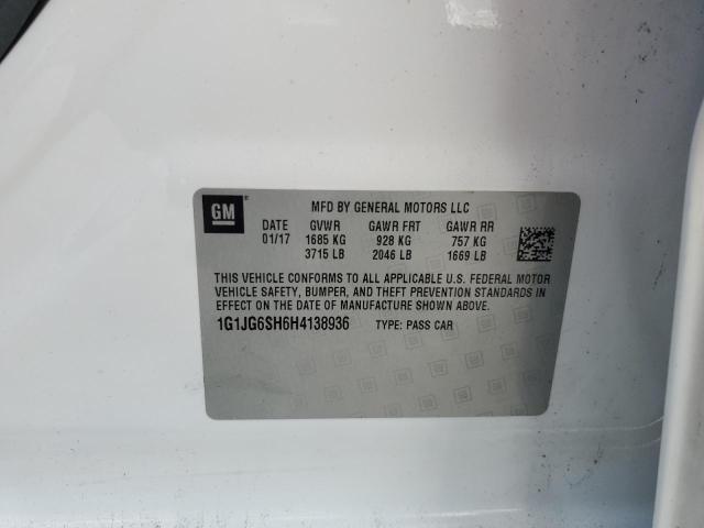 Photo 10 from auction – 2017 CHEVROLET SONIC with VIN 1G1JG6SH6H4138936