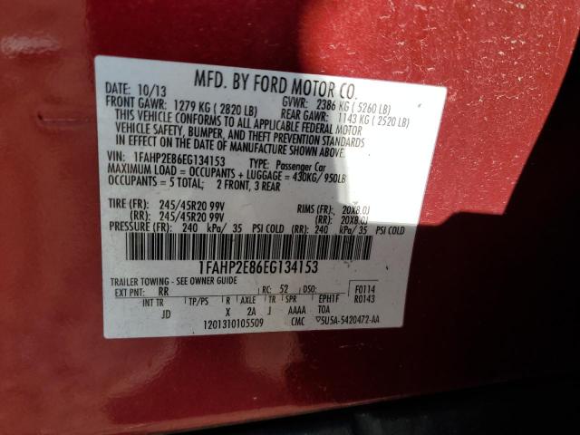Photo 10 from auction – 2014 FORD TAURUS SEL with VIN 1FAHP2E86EG134153
