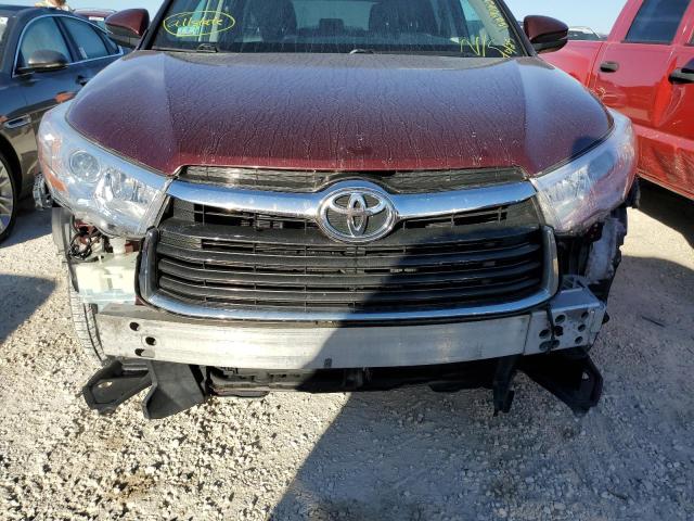 Photo 9 from auction – 2016 TOYOTA HIGHLANDER with VIN 5TDJKRFH2GS240691