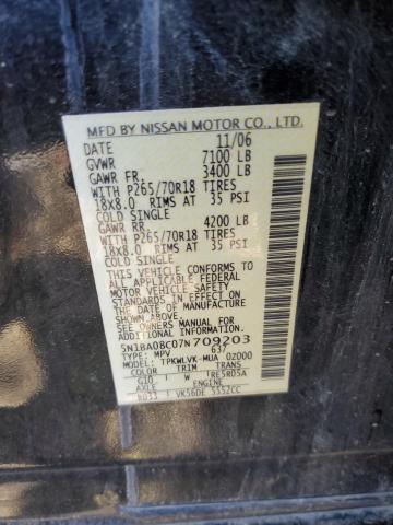 Photo 10 from auction – 2007 NISSAN ARMADA SE with VIN 5N1BA08C07N709203