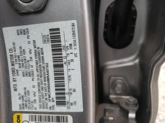 Photo 10 from auction – 2021 FORD BRONCO SPO with VIN 3FMCR9B64MRA45162