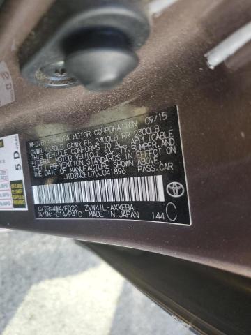 Photo 10 from auction – 2016 TOYOTA PRIUS V with VIN JTDZN3EU7GJ041896