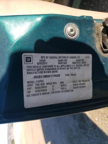 Photo 10 from auction – 1997 CHEVROLET GMT-400 C1 with VIN 2GCEC19M3V1174200