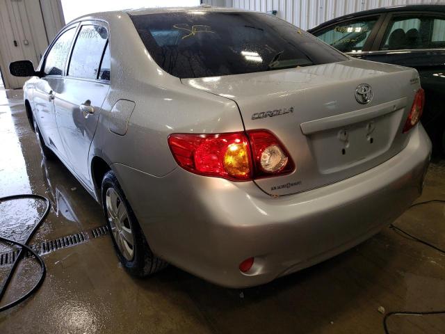 Photo 3 from auction – 2009 TOYOTA COROLLA BA with VIN JTDBL40EX99071590