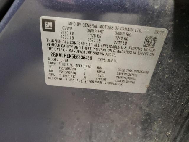 Photo 10 from auction – 2014 GMC TERRAIN SL with VIN 2GKALREK5E6136430