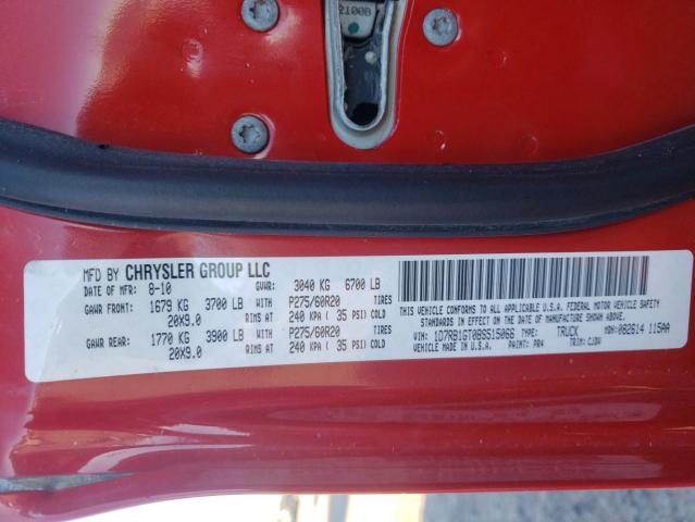 Photo 10 from auction – 2011 DODGE RAM 1500 with VIN 1D7RB1GT0BS515066