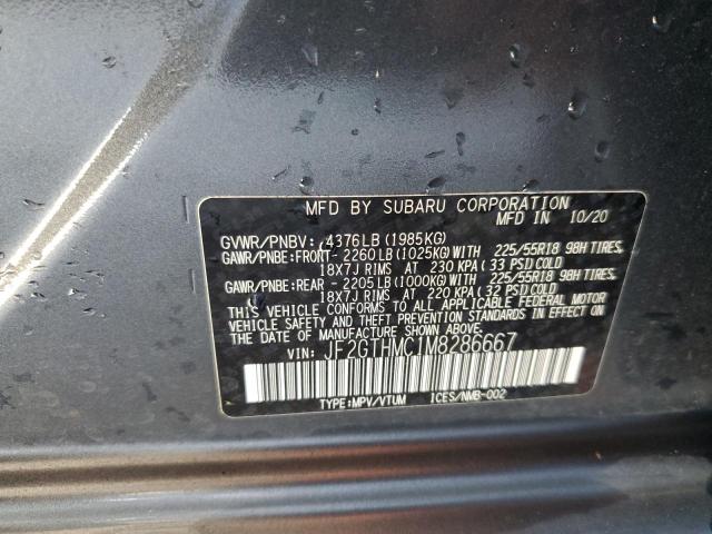 Photo 10 from auction – 2021 SUBARU CROSSTREK with VIN JF2GTHMC1M8286667