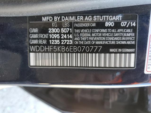 Photo 10 from auction – 2014 MERCEDES-BENZ E with VIN WDDHF5KB6EB070777