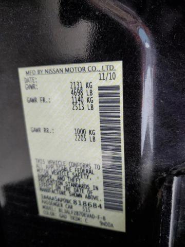 Photo 10 from auction – 2011 NISSAN MAXIMA S with VIN 1N4AA5AP0BC818684