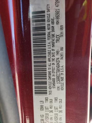 Photo 10 from auction – 2019 RAM 1500 TRADE with VIN 1C6RRECT6KN604374