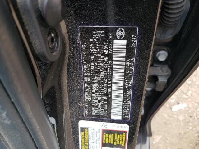 Photo 10 from auction – 2013 TOYOTA CAMRY L with VIN 4T1BF1FK8DU277799