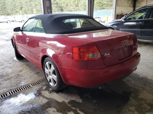 Photo 3 from auction – 2004 AUDI A4 3.0 CAB with VIN WAUAT48H44K004895