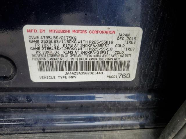 Photo 10 from auction – 2016 MITSUBISHI OUTLANDER with VIN JA4AZ3A39GZ021448