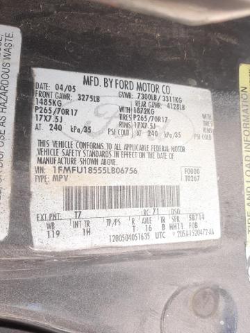 Photo 10 from auction – 2005 FORD EXPEDITION with VIN 1FMFU18555LB06756