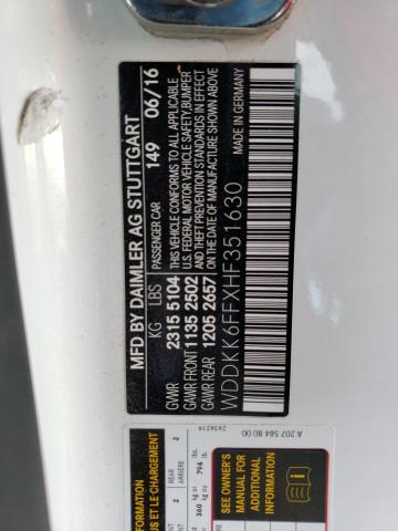 Photo 10 from auction – 2017 MERCEDES-BENZ E 400 with VIN WDDKK6FFXHF351630