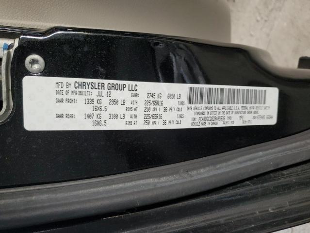Photo 10 from auction – 2012 DODGE GRAND CARA with VIN 2C4RDGCG6CR405836