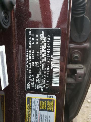 Photo 10 from auction – 2015 KIA OPTIMA LX with VIN 5XXGM4A71FG394380