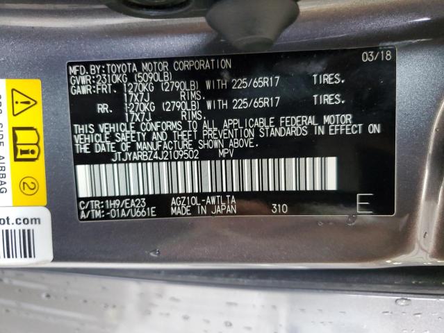 Photo 10 from auction – 2018 LEXUS NX 300 BAS with VIN JTJYARBZ4J2109502