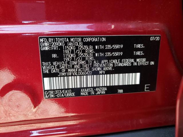 Photo 10 from auction – 2020 TOYOTA RAV4 LIMIT with VIN JTMY1RFVXLD060422