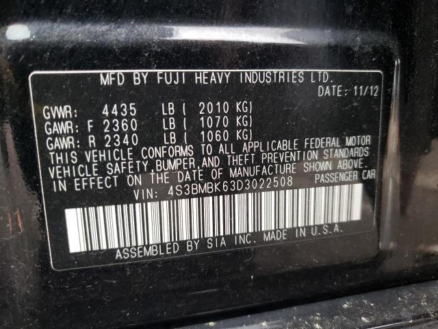 Foto 10 de la subasta – 2013 SUBARU LEGACY 2.5 con VIN 4S3BMBK63D3022508