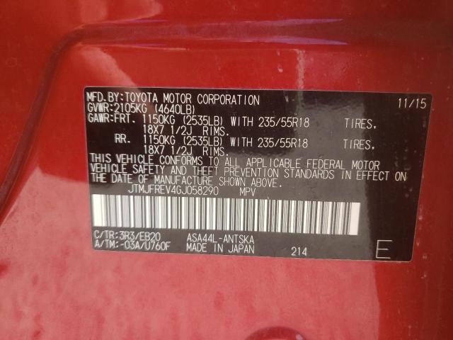 Photo 10 from auction – 2016 TOYOTA RAV4 SE with VIN JTMJFREV4GJ058290