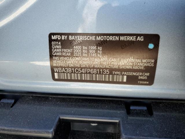 Photo 10 from auction – 2015 BMW 320 I with VIN WBA3B1C54FP681135