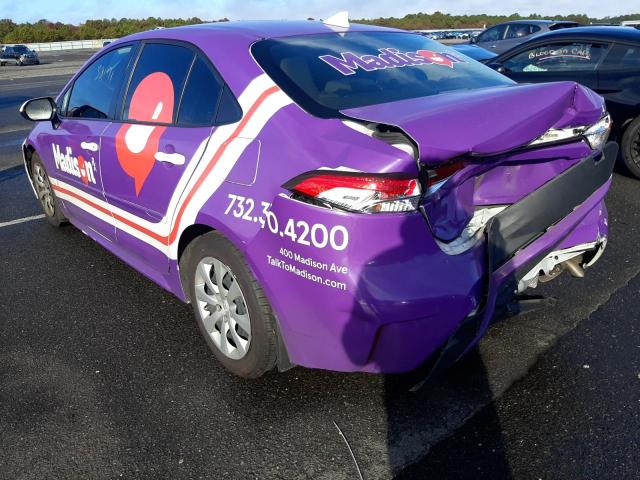 Photo 3 from auction – 2021 TOYOTA COROLLA LE with VIN JTDEPMAE6MJ174884