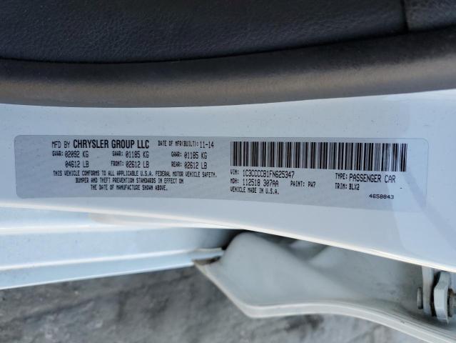 Photo 10 from auction – 2015 CHRYSLER 200 C with VIN 1C3CCCCB1FN625347