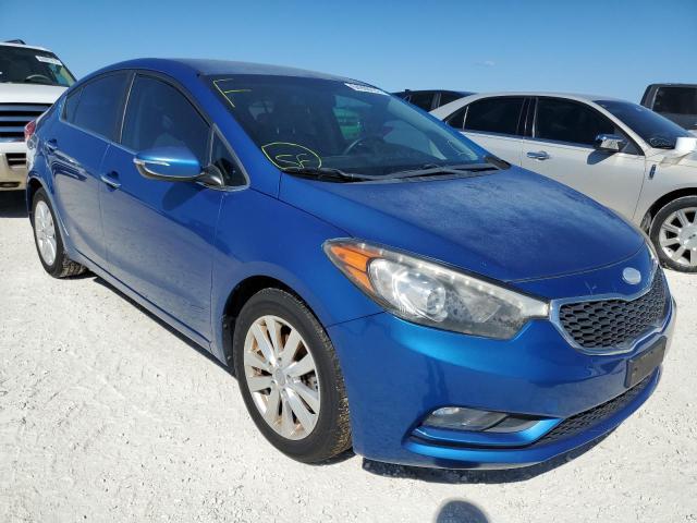 KIA FORTE EX 2014 with VIN KNAFX4A86E5095558 - Photo from auction