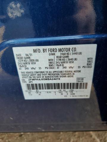 Photo 10 from auction – 2021 FORD EDGE TITAN with VIN 2FMPK4J95MBA24419