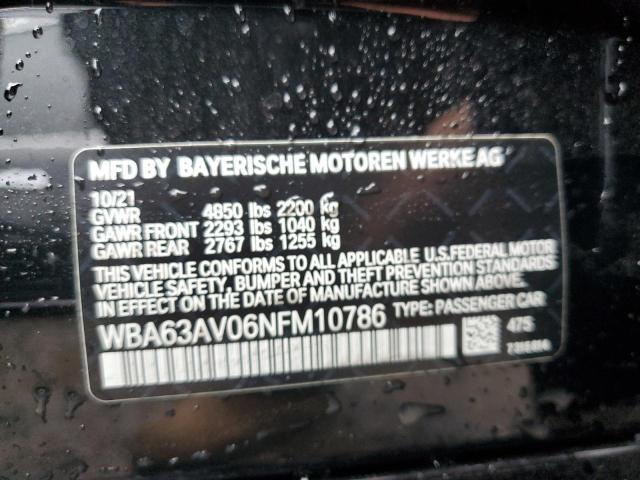 Photo 10 from auction – 2022 BMW 430I GRAN with VIN WBA63AV06NFM10786