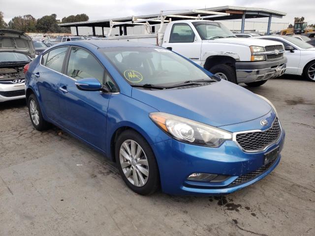 KIA FORTE EX 2014 with VIN KNAFX4A87E5090093 - Photo from auction