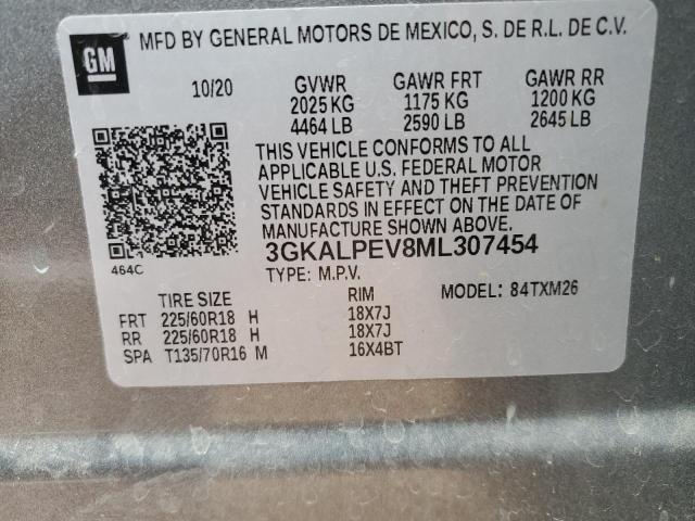 Photo 10 from auction – 2021 GMC TERRAIN SL with VIN 3GKALPEV8ML307454