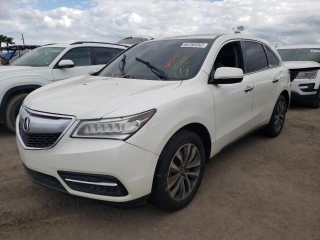 Photo 2 from auction – 2016 ACURA MDX TECHNO with VIN 5FRYD3H41GB005802