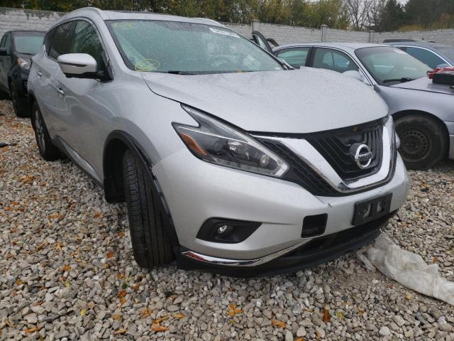 NISSAN MURANO S 2018 with VIN 5N1AZ2MH4JN170366 - Photo from auction