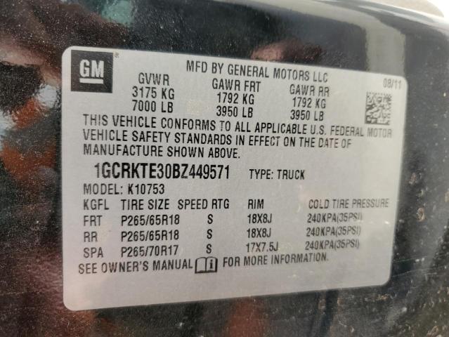 Photo 10 from auction – 2011 CHEVROLET SILVERADO with VIN 1GCRKTE30BZ449571