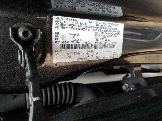 Photo 10 from auction – 2016 FORD FOCUS SE with VIN 1FADP3K20GL267974