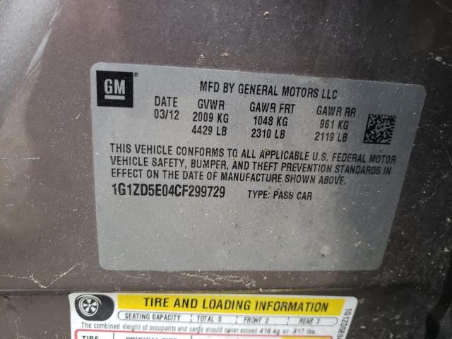 Photo 10 from auction – 2012 CHEVROLET MALIBU 2LT with VIN 1G1ZD5E04CF299729
