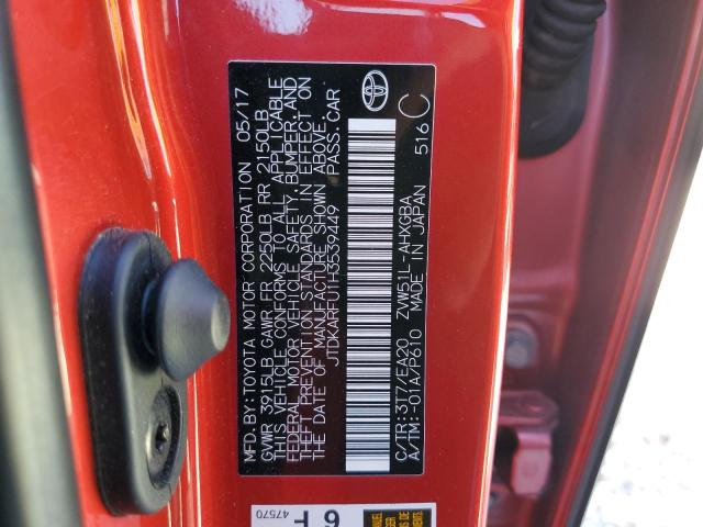 Photo 10 from auction – 2017 TOYOTA PRIUS with VIN JTDKARFU1H3539449