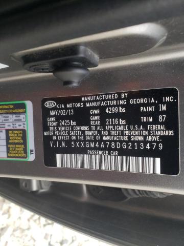 Photo 10 from auction – 2013 KIA OPTIMA LX with VIN 5XXGM4A78DG213479
