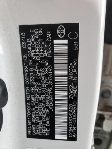 Photo 10 from auction – 2018 TOYOTA PRIUS PRIM with VIN JTDKARFPXJ3076193