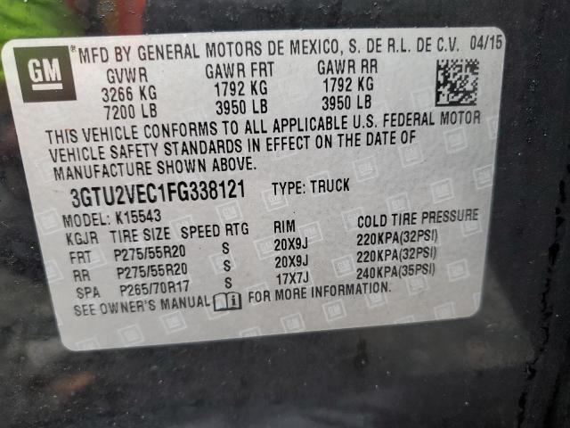 Фото 10 с аукциона – 2015 GMC SIERRA K15 с VIN 3GTU2VEC1FG338121