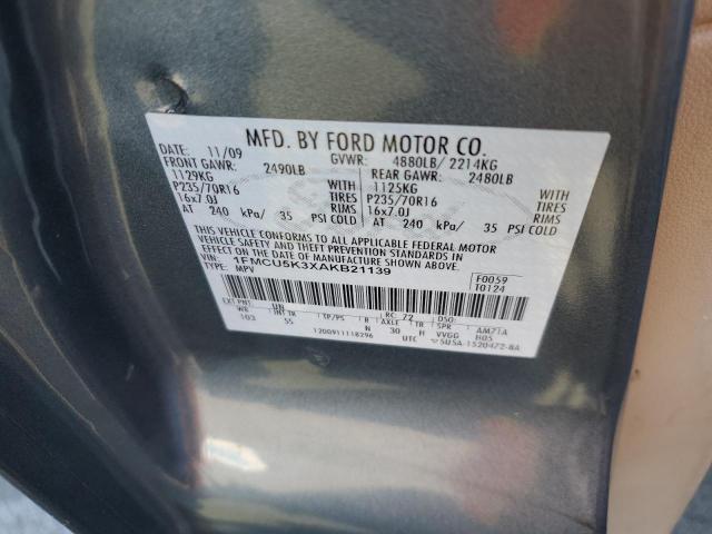 Photo 10 from auction – 2010 FORD ESCAPE HYB with VIN 1FMCU5K3XAKB21139