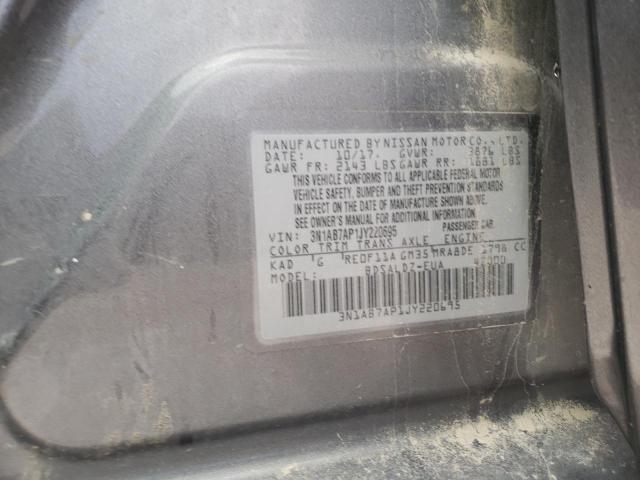 Photo 10 from auction – 2018 NISSAN SENTRA S with VIN 3N1AB7AP1JY220695