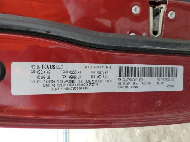 Photo 10 from auction – 2019 DODGE CHARGER SX with VIN 2C3CDXBG9KH714989
